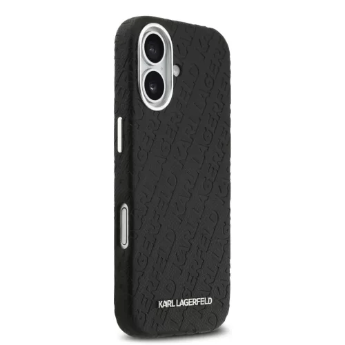  iPhone 17 Karl Lagerfeld Grained PU Repeated Logo MagSafe tok-3666339496937 4 kép