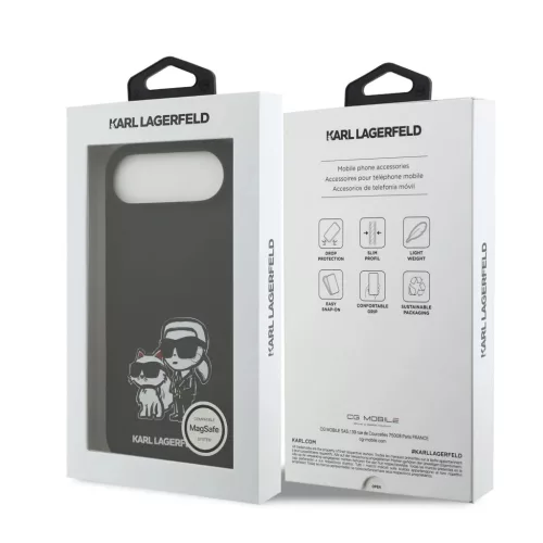  iPhone 17 Air Fekete Karl Lagerfeld Liquid Silicone K&CH Sketch MagSa-3666339497781 7 kép