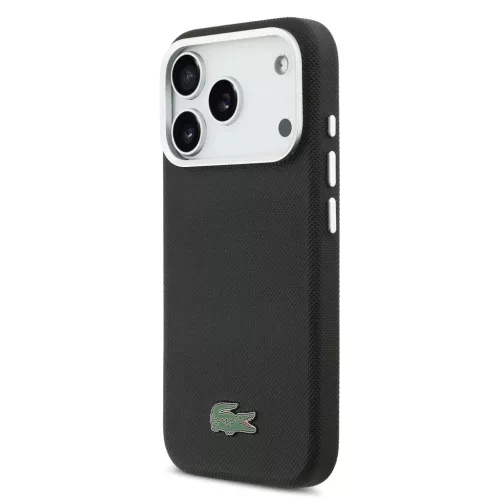  iPhone 17 Pro Max fekete Lacoste Iconic Petit Pique Metal Logo MagSaf-3666339511425 2 kép