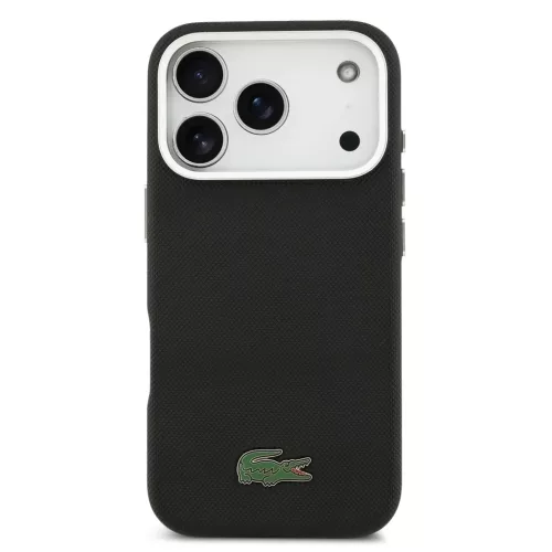  iPhone 17 Pro Max fekete Lacoste Iconic Petit Pique Metal Logo MagSaf-3666339511425 3 kép