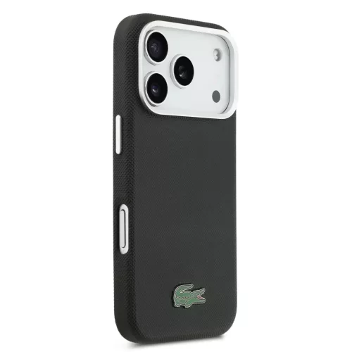  iPhone 17 Pro Max fekete Lacoste Iconic Petit Pique Metal Logo MagSaf-3666339511425 4 kép