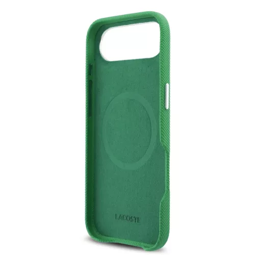 Lacoste Ikonikus Petit Pique Metal Logo MagSafe tok iPhone 17 Air zöl-3666339511524 6 kép