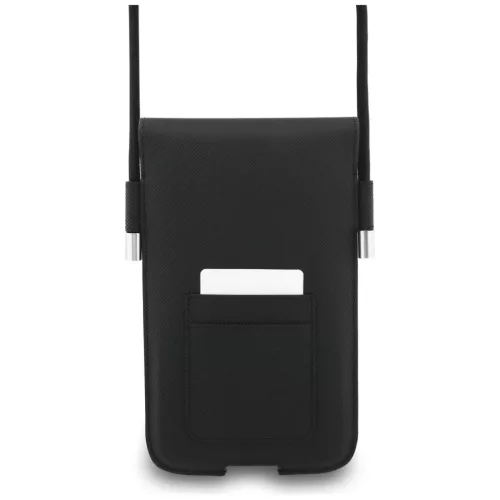 Lacoste PVC Iconic Petit Pique Metal Logo Phone Pouch XL Black tok-3666339513832 2 kép