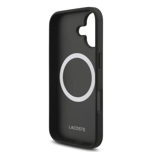  Apple iPhone 17 Fekete Lacoste Iconic Petit Pique MagSafe tok + Pénz-3666339513979 5 kép