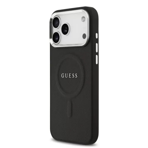  iPhone 17 Pro Max Fekete Guess PU Saffiano MagSafe tok-3666339516666 2 kép