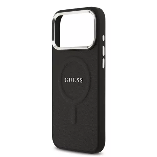  iPhone 17 Pro Max Fekete Guess PU Saffiano MagSafe tok-3666339516666 5 kép