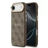  iPhone 17 Air Barna Guess PU Bőr 4G Arany Keretes MagSafe Tok