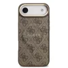  iPhone 17 Air Barna Guess PU Bőr 4G Arany Keretes MagSafe Tok-3666339519209 3 kép