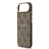  iPhone 17 Air Barna Guess PU Bőr 4G Arany Keretes MagSafe Tok-3666339519209 5 kép