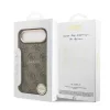  iPhone 17 Air Barna Guess PU Bőr 4G Arany Keretes MagSafe Tok-3666339519209 7 kép