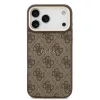  iPhone 17 Pro Max Barna Guess PU Bőr 4G Arany Keret MagSafe tok-3666339519223 3 kép