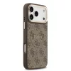  iPhone 17 Pro Max Barna Guess PU Bőr 4G Arany Keret MagSafe tok-3666339519223 4 kép