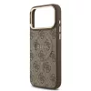  iPhone 17 Pro Max Barna Guess PU Bőr 4G Arany Keret MagSafe tok-3666339519223 5 kép