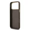 iPhone 17 Pro Max Barna Guess PU Bőr 4G Arany Keret MagSafe tok-3666339519223 6 kép