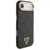  iPhone 17 Air Fekete Guess PU Bőr 4G Háromszög Logós Arany Kerete-3666339520960 6 kép