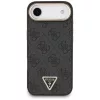  iPhone 17 Air Fekete Guess PU Bőr 4G Háromszög Logós Arany Kerete-3666339520960 7 kép
