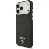  iPhone 17 Pro Max Fekete Guess PU Leather 4G Strass Triangle Logo Gol-3666339520984 2 kép
