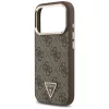  iPhone 17 Pro Barna Guess PU bőr 4G Strass háromszög logó arany k-3666339521134 4 kép