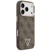  iPhone 17 Pro Barna Guess PU bőr 4G Strass háromszög logó arany k-3666339521134 6 kép