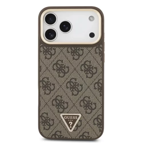  iPhone 17 Pro Max Barna Guess PU Bőr 4G Strass Háromszög Logó Ara-3666339521141 3 kép