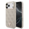  iPhone 17 Pro Max Pink Guess PU Leather 4G Triangle Logo Arany Keretes MagSafe tok