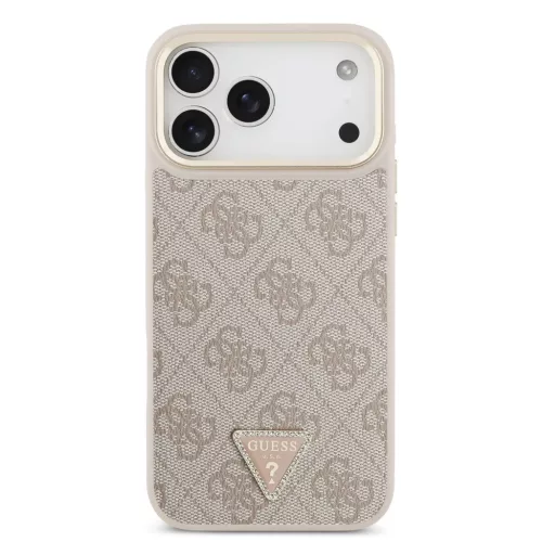  iPhone 17 Pro Max Pink Guess PU Leather 4G Triangle Logo Arany Kerete-3666339521462 3 kép