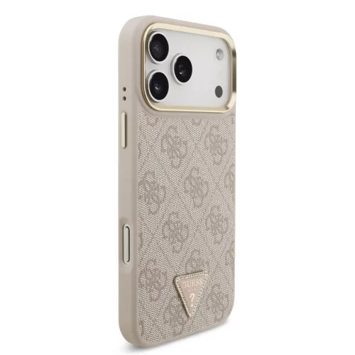  iPhone 17 Pro Max Pink Guess PU Leather 4G Triangle Logo Arany Kerete-3666339521462 4 kép