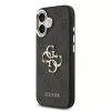  iPhone 17 Fekete Guess PU Bőr 4G Fém Logó Arany Keretes tok-3666339521592 2 kép