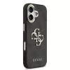  iPhone 17 Fekete Guess PU Bőr 4G Fém Logó Arany Keretes tok-3666339521592 4 kép