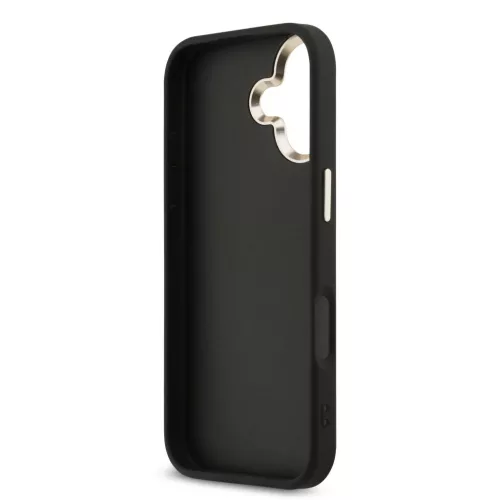  iPhone 17 Fekete Guess PU Bőr 4G Fém Logó Arany Keretes tok-3666339521592 6 kép