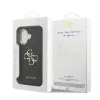  iPhone 17 Fekete Guess PU Bőr 4G Fém Logó Arany Keretes tok-3666339521592 7 kép