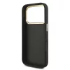  iPhone 17 Pro Fekete Guess PU Bőr 4G Fém Logó Arany Keretes Tok-3666339521615 6 kép