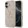  iPhone 17 Pink Guess PU Leather 4G Metal Logo Gold Frame tok-3666339521752 1 kép