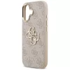  iPhone 17 Pink Guess PU Leather 4G Metal Logo Gold Frame tok-3666339521752 3 kép
