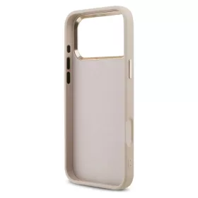  iPhone 17 Pro Max rózsaszín Guess PU bőr 4G fém logós arany kere-3666339521783 2 kép