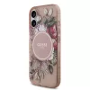  iPhone 17 Pink Guess IML Flowers Pánt MagSafe tok-3666339526153 2 kép