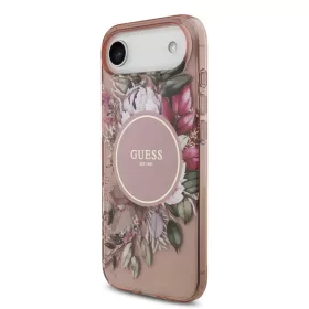  iPhone 17 Air Pink Guess IML Flowers Pántos MagSafe tok-3666339526160 2 kép