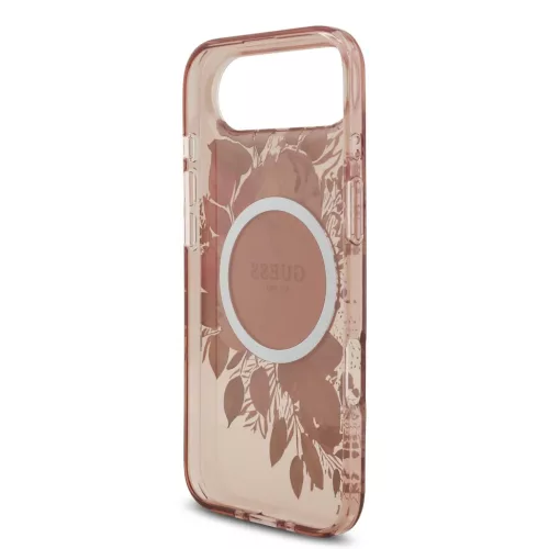  iPhone 17 Air Pink Guess IML Flowers Pántos MagSafe tok-3666339526160 5 kép