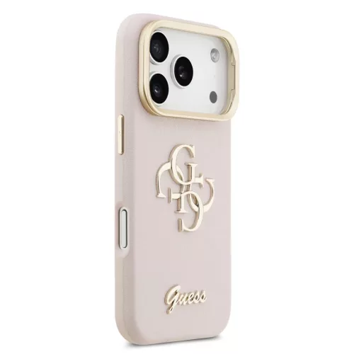 Guess PU Grained 4G Logo Állványos Kamera Keretes tok iPhone 17 Pro -3666339534219 4 kép