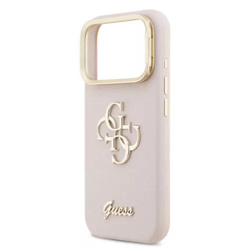 Guess PU Grained 4G Logo Állványos Kamera Keretes tok iPhone 17 Pro -3666339534219 5 kép