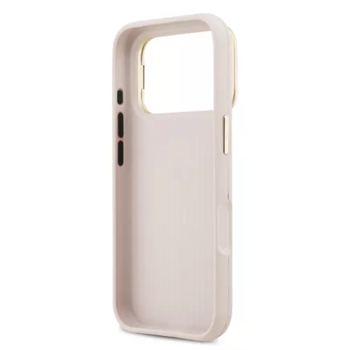 Guess PU Grained 4G Logo Állványos Kamera Keretes tok iPhone 17 Pro -3666339534219 6 kép