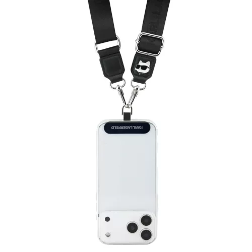 Karl Lagerfeld Univerzális Keresztpánt Choupette Patch Fekete-3666339539610 3 kép