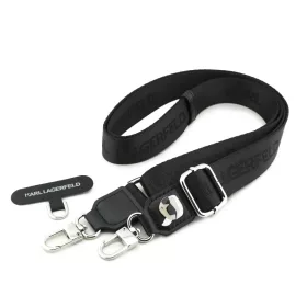 Karl Lagerfeld Universal crossbody pánt Karl Patch fekete