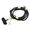 Guess Keresztpánt 4G Charm töltőkábellel USB-C/USB-C Fekete
