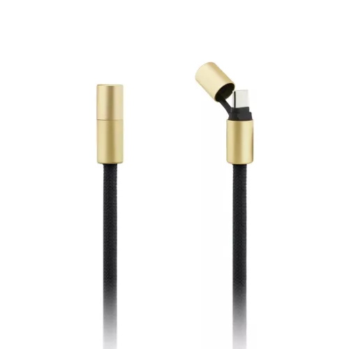 Guess Keresztpánt 4G Charm töltőkábellel USB-C/USB-C Fekete-3666339543624 3 kép
