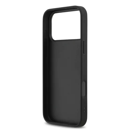 DKNY PU bőr kockás minta és csíkos tok iPhone 17 Pro Max fekete to-3666339545826 6 kép