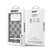 DKNY PU bőr kockás minta és csíkos tok iPhone 17 Pro Max fekete to-3666339545826 7 kép