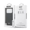  iPhone 17 Pro Fekete DKNY PU Bőr Rácsos Minta Magsafe tok-3666339546014 7 kép