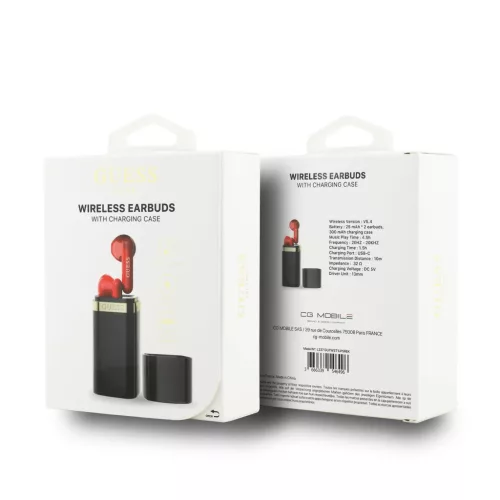 Guess Lipstick Shape TWS Vezeték nélküli Fülhallgató Fekete-3666339546496 6 kép