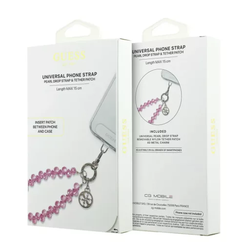  Universal Csuklópánt Guess Crystals 4G Charm Pink-3666339546731 4 kép